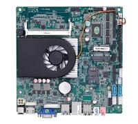 kvcccss Scheda Madre Mini ITX 2025, Scheda Madre I5 4200U di Quarta Generazione con DDR3-8G DC12V/19V MSATA Win10 2/6*Com(QM9400-i5 4200U)