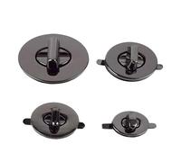 KVFRTGZHJ Chiusure a scatto con chiusura a girello per borse Chiusura a scatto in metallo ovale multicolore, misure multiple, 5/10 pezzi(Gunblack,46X35mm-10Pcs)