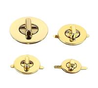 KVFRTGZHJ Chiusure a scatto con chiusura a girello per borse Chiusura a scatto in metallo ovale multicolore, misure multiple, 5/10 pezzi(Lightgold,30X24mm-5Pcs)