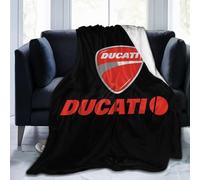 KVHSVEGO Compatible With Ducati Coperta per letto, divano, poltrona, divano, morbida coperta, calda e accogliente, in flanella, per bambini, adulti, per tutte le stagioni