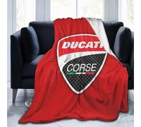 KVHSVEGO Compatible With Ducati Coperta per letto, divano, poltrona, divano, morbida coperta, calda e accogliente, in flanella, per bambini, adulti, per tutte le stagioni