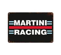 KVHSVEGO Compatible with Martini Racing Targa in metallo Divertente Targa in metallo Decorazione retrò per la decorazione della parete di casa, cucina, bar, caffetteria