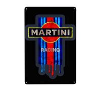 KVHSVEGO Compatible With Martini Racing Targa in metallo Divertente Targa in metallo Decorazione retrò per la decorazione della parete di casa, cucina, bar, caffetteria