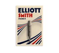 KVIINKD Poster artistico da parete con Elliott Smith, in stile vintage, per soggiorno, camera da letto, stile moderno, idea regalo per amici, senza cornice, 30 x 45 cm