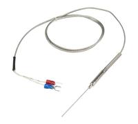 KVKITKLW 1 pz FTARP08 KJT tipo 1 m cavo schermato in metallo sonda flessibile da 50 mm sensore di temperatura termocoppia rivestito(J 1mm diameter)