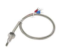 KVKITKLW 1 pz FTARP09 PT100 tipo sonda da 30 mm lunghezza 1 m cavo intrecciato in metallo sensore di temperatura RTD(M10 1.5)