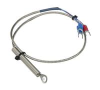 KVKITKLW 1 pz FTARR01 PT100 tipo 0,5 m cavo schermato in metallo foro da 6 mm diametro 5 mm testa ad anello sensore di temperatura RTD(6mm hole)