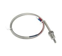 KVKITKLW Sensore di temperatura termocoppia con filettatura NPT tipo K FTARP09 da 20 pezzi, sonda in acciaio inossidabile 316L da 30 mm, cavo da 1 m.