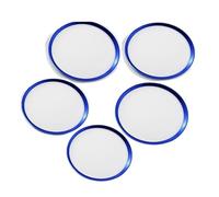 KVKQMLFEAW Centrale Interni Decorazione per AB per GLA per CLA Classe W176 W246 C117 X156 per AMG 5 Pezzi/Set Anello Finitura Decorativo Bocchetta Ventilazione Condizionata Auto(Blue)