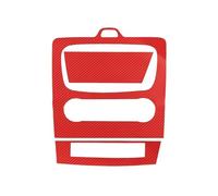 KVKQMLFEAW Centrale Interni Decorazione per Focus 2 MK2 2009 2010 2011 2012 Custodia Protettiva in Fibra Carbonio Console Centrale Accessori Styling Dell'auto(Red)