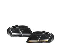 KVKQMLFEAW Faro Principale 1 Coppia per A4 B8 2009 2010 2011 2012 Gruppo Ottico Anteriore per Auto con Luci Diurne Dinamiche A LED DRL Gruppo Faro(B)