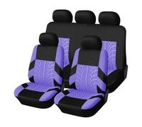 KVKQMLFEAW per Hyundai 1/2/5 Posti Coprisedile per Auto in Tessuto di Poliestere Set Universale Accessori Interni Styling Dell'auto Rossi Coprisedile Coprisedili(Purple Full Set)