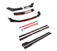 KVKQMLFEAW Splitter Canard Protector Kit di Protezione Universale per Paraurti Anteriore Auto Spoiler Laterale da 2m Barre di Rinforzo da 20cm Frontali Labbro Paraurti