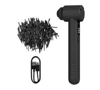 KVM Miscelatore elettrico per inchiostro per tatuaggi a 3 velocità, batteria 17H Agitatore pigmento con 110 bastoncini misti per microblading forniture per tatuaggi sopracciglia - nero