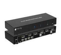 KVM switch 2 porte DisplayPort 1.2 doppio monitor 4K - Techly IDATA DP-KVM2