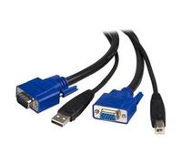 Startech Ps/2 Hd-15 Vga 2 In 1 Kvm Universal 3 M Cable Blu,Nero