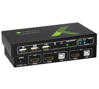 Techly IDATA-KVM-HDMI2U switch per keyboard-video-mouse (kvm) Nero ( IDATA-KVM-HDMI2U )