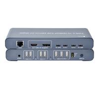 Rete - Kvm Switch 2x1 Usb2.0 Tipo C™ A Hdmi/dp 8k@60hz Pd100w Nero