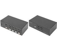 KVM Switch, 4 Porte per un monitor 4K, tastiera e mouse, con due video DisplayPort NEW
