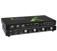 Techly IDATA-KVM-HDMI4U switch per keyboard-video-mouse (kvm) Nero ( IDATA-KVM-HDMI4U )