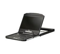 Aten Single Rail Widescreen 18.5 Short Depth LCD Console With USB Peripheral Support And External (usb - Vga) CL3100NXATAXGUS