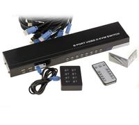 Kvm Switch Hdmi - Usb - Automatico - 8 Porte - Con Cavi