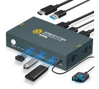 KVM SWITCH USB 3.0 HDMI 2 PC 1 MONITOR 4K 60HZ COMUTATORE CONDIVISIONE PER COMPU