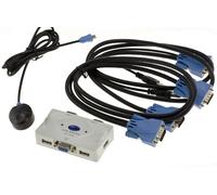 KVM SWITCH VGA USB 4 PORTI AUTO - Completo, Consegnato Con Cavi E Telecomando