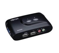 KVM Tripp Lite B004-VUA2-K-R 2 Porte USB Audio VGA Nero Compatto KVM Tripp Lite B004-VUA2-K-R 2 Porte USB Audio VGA Nero Compatto