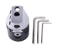 KVSERT 2 Pollice 50 Mm F1 Tipo Testa di Alesatura 12 Millimetri Tornio Barra di Fresatura Supporto per Mt2 Mt3 R8 Fresatrici Utensili con Chiavi Esagonali