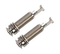 KVSERT 2 x Mono Long Input Output Filettato Chitarra Barilotto 1/4"