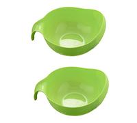KVSERT 2X Durevole Filtro di Lavaggio Filtro Da Strumento Fagioli Piselli Setaccio Cestino Scolapasta Pulizia Gadget Filtraggio Verde