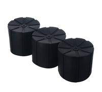 KVSERT 3 pezzi Copriobiettivo universale in silicone impermeabile for obiettivi DSLR da 65-110 mm