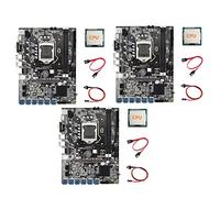 KVSERT 3X B75 ETH Mining Scheda Madre CPU+ Interruttore+ SATA LGA1155 12 PCIE a USB MSATA DDR3 B75 USB BTC Scheda Madre