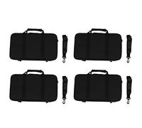KVSERT 4X Nero Schiuma Imbottita Addensare Panno Oxford Sotrage Bag Clarinetto Box Caso Maniglia Cinghia Clarinetto Protezione