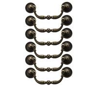 KVSERT 6 maniglie antiche per cassetti per ante e cassetti, 100 mm