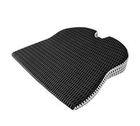 KVSERT Cuscino a cuneo per auto conducente sedia da ufficio sedia a rotelle cuscino in memory foam, supporto ortopedico e sollievo dal dolore per parte bassa schiena, coccige, coccige e fianchi (nero)