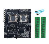 KVSERT X99 Dual-Socket Scheda Madre Desktop Scheda Madre LGA2011-3 Dual CPU Supporto RECC DDR4 Memoria Scheda Madre+2XDDR4 4GB 2666Mhz RAM+ SATA
