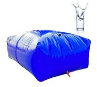 KVTUYC Contenitore per Acqua Pieghevole in PVC, Sacca per Acqua da Esterno in PVC, Adatto per casa, Giardino, Fattoria, edilizia, irrigazione di Veicoli, prevenzione incendi, Emergenza.(1.5x0.9x0.4m)