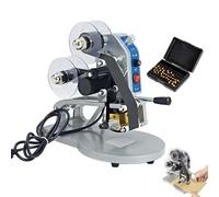 KVTUYC Macchina per la codifica delle date, stampante per etichette termiche dirette, timbro data a cambio rapido, scritte regolabili per imballaggi flessibili e pellicole di plastica