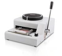 KVTUYC Macchina per stampaggio a Caldo di Metalli con 72 Caratteri, goffratrice Manuale per Tessere, Ideale per la Personalizzazione di Biglietti da Visita per Piccole Imprese.