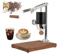 KVTUYC Set di macchinetta per caffè espresso manuale, caffettiera a pressione manuale con leva di pressione e indicatore di estrazione, ideale per un espresso, cappuccino e latte perfetti.
