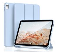 KVTVOU Custodia per iPad A16 11a generazione 2025 / iPad 10a generazione 2022 da 10,9 pollici, supporto a tre pieghe, retro protettivo morbido in TPU, custodia classica sottile con portapenne