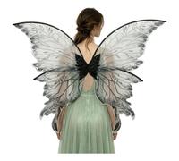 Kvysinly Alas Mariposa Traje Donna Figurarsi Fata In Halloween | Accessorio Costume Versatile Comodo E Facile Usare Adatto Tutte Le Occasioni Rave Lolita Festa Cosplay Carnevale Halloween