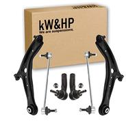 kW&HP COPPIA BRACCI BRACCETTI TRAPEZI OSCILLANTI + COPPIA BIELLETTE + TESTINE STERZO ANTERIORI DX/SX (KW0024/T)
