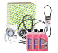 kW&HP KIT DISTRIBUZIONE CINGHIA DENTATA COMPLETO DI POMPA ACQUA CINGHIA SERVIZI ANTIGELO Q5 2.0 TDI