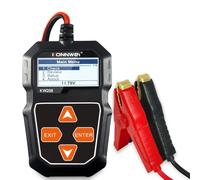 KW208 Tester per batteria auto per batterie da 6 V e 12 V (100-2000 CCA), compatibile AGM/gel, con sistema di avviamento, diagnostica del sistema di ricarica, misurazione della tensione e della