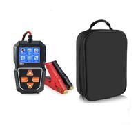 KW218 Tester portatile per batterie per uso automobilistico copre sistemi da 6 V e 12 V con gamma CCA 100-2000 e valutazione dello stato della batteria (sacchetti di stoccaggio)