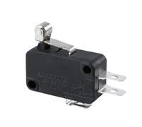 KW7-3 3A Dispositivo elettronico for elettrodomestici Leva a rullo corta Microinterruttore di finecorsa nero 20 pezzi(KW7-3)