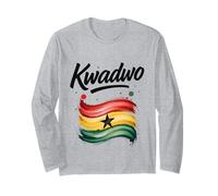 Kwadwo Ghana Drapeau ghanéen Nom d'anniversaire Cadeau Maglia a Manica